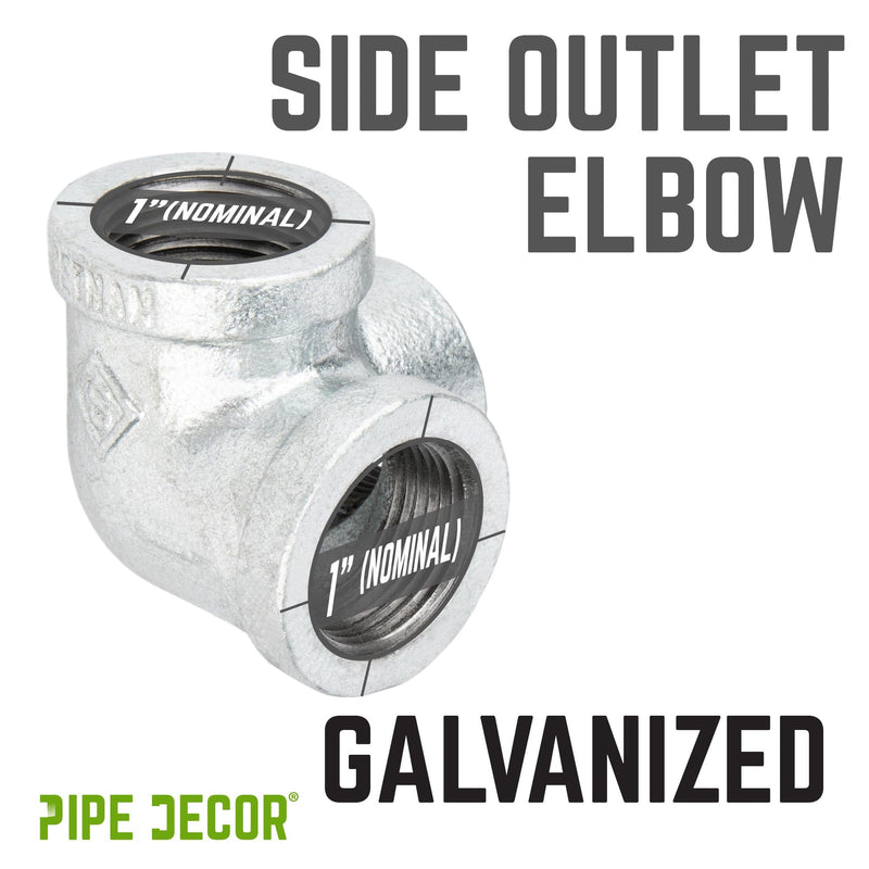 1 in. Galvanized Side Outlet Elbow