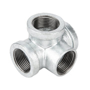 Pipe Decor Galvanized 4 Way fitting 