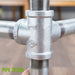 Pipe Decor Galvanized 4 way fitting Product Image