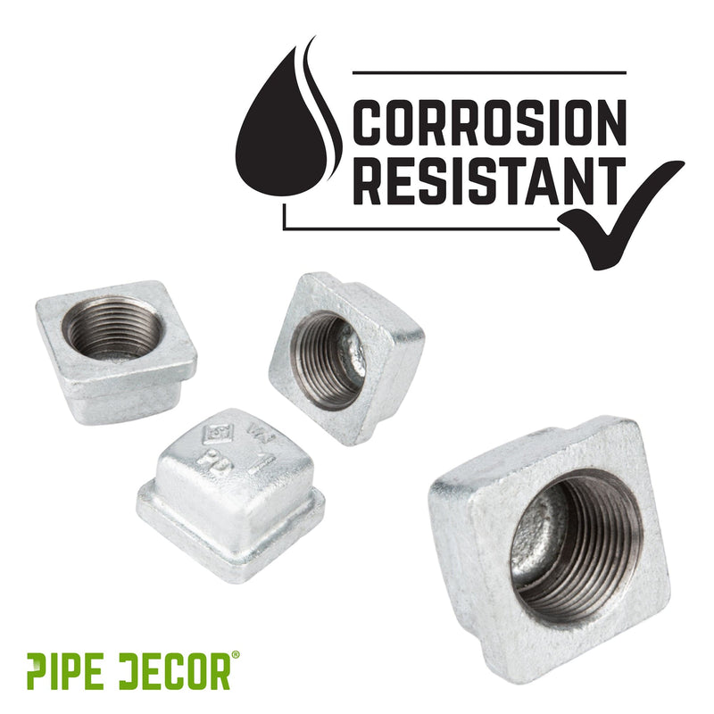 1 in. Galvanized Square Cap