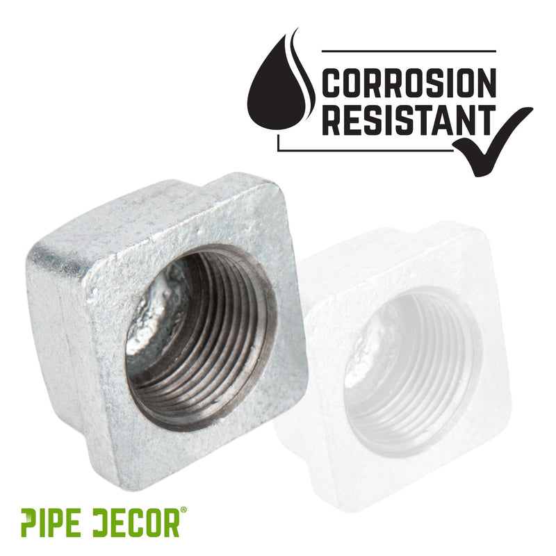 1/2 in. Galvanized Square Cap