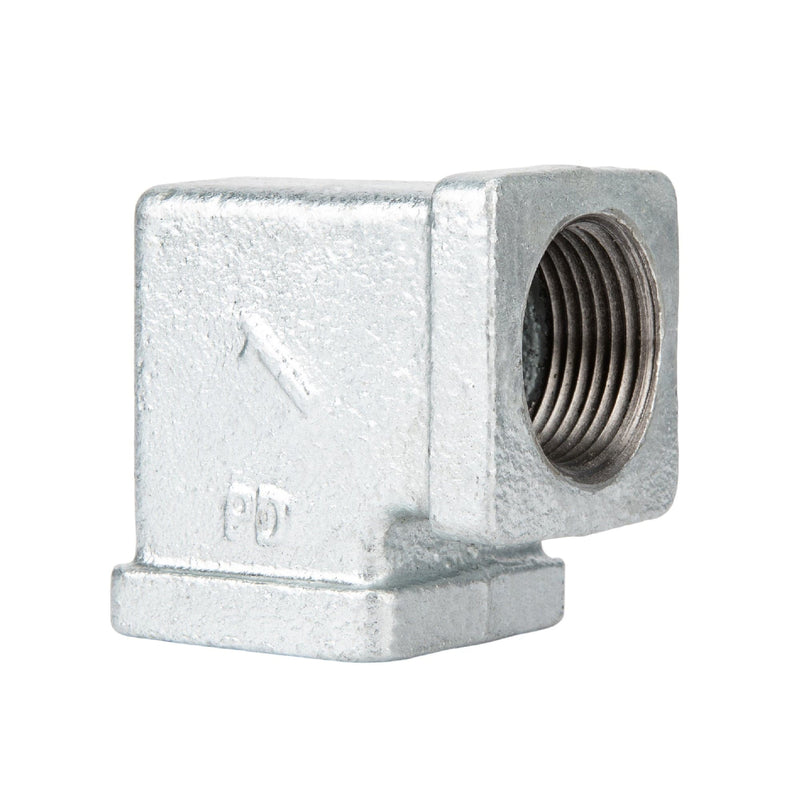 1 in. Galvanized Square 90 Degree Elbow