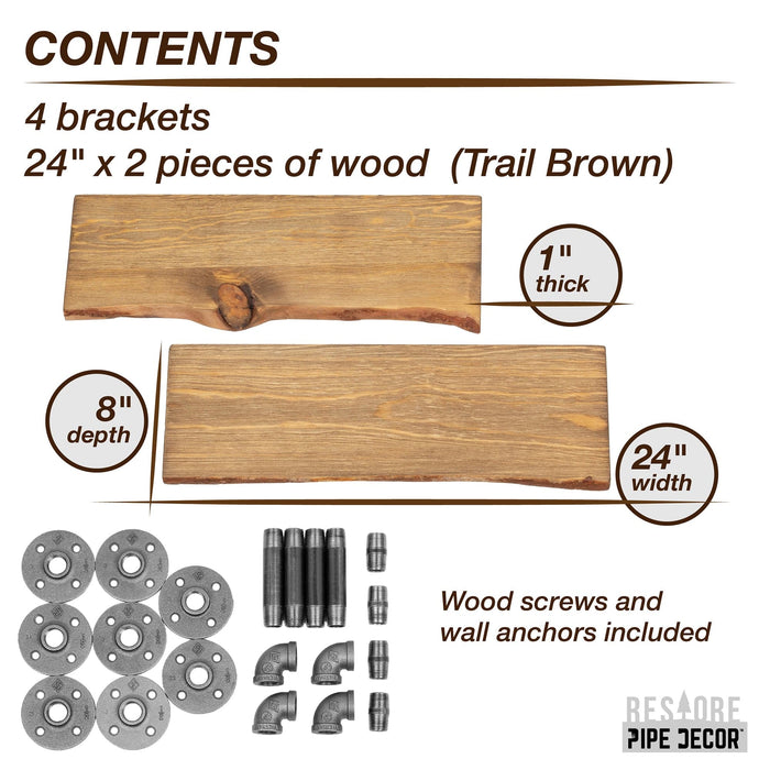Household Essentials Cedar Drawer Liners, Brown - 5 pack