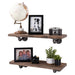 Restore Sunset Brown 24 in. Shelves with L-Shaped Brackets - Pipe Decor