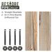 Restore Driftwood Tan 24 in. Shelves with Straight Brackets - Pipe Decor