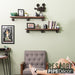 Restore Trail Brown 36 in. Shelves with L-Shaped Brackets - Pipe Decor