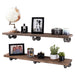 Restore Sunset Brown 36 in. Shelves with L-Shaped Brackets - Pipe Decor
