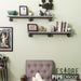 Restore Riverstone Grey 36 in. Shelves with L-Shaped Brackets - Pipe Decor