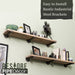 Restore Driftwood Tan 36 in. Shelves with Straight Brackets - Pipe Decor