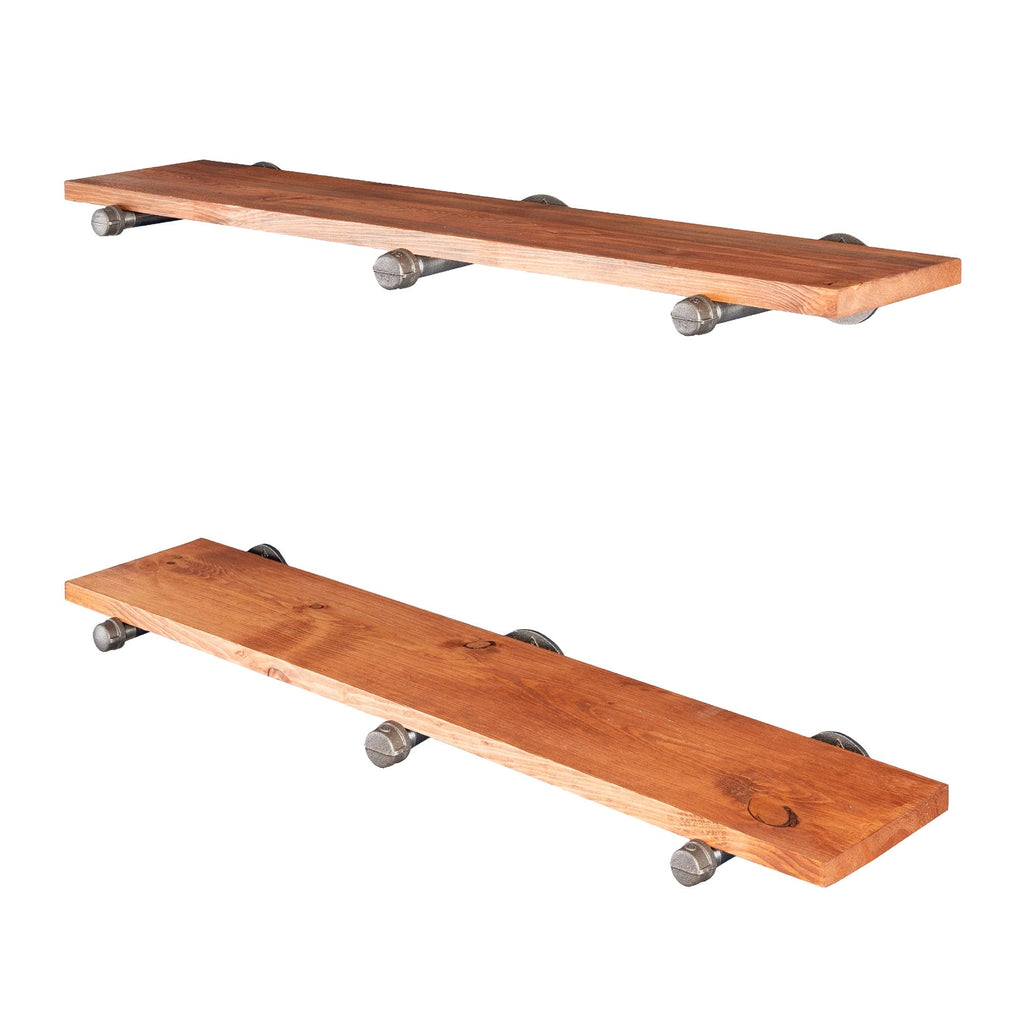 RESTORE Sunset Cedar 36 in. Shelves with Straight Brackets — PIPE