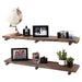 Restore Sunset Brown 36 in. Shelves with Straight Brackets - Pipe Decor