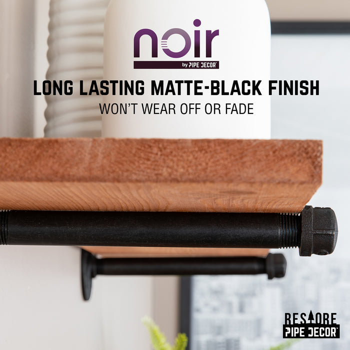 Long Lasting Matte Black Finish Wont Wear Off or Fade Pipe Decor Product