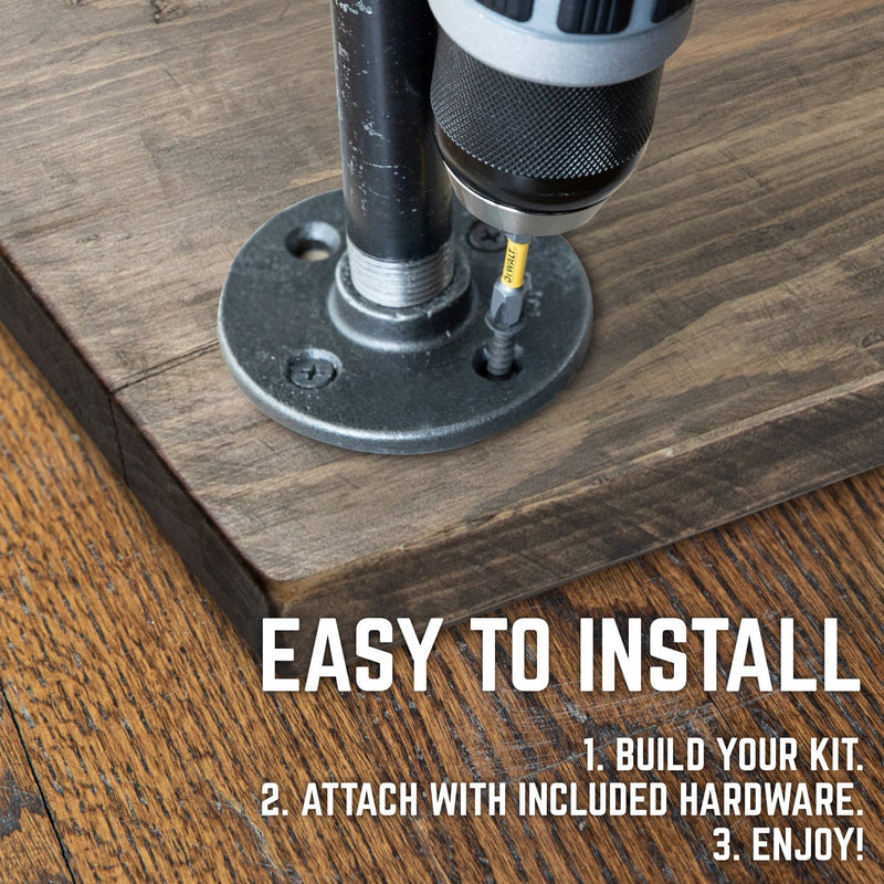 RESTORE Boulder Black Solid Wood Coffee Table