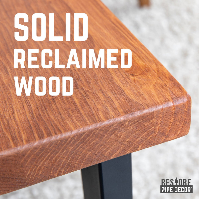 Skyline Sunset Cedar Solid Wood Coffee Table with 12 in. Landscape Legs