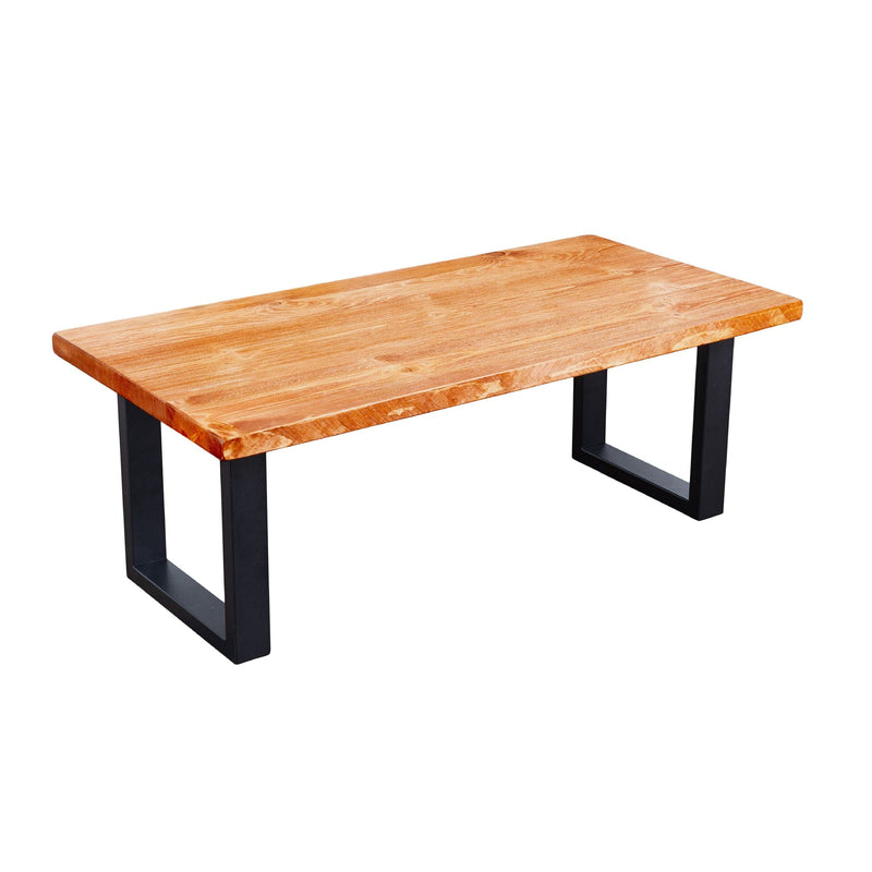 Table basse Skyline Sunset en bois massif de cèdre avec pieds paysagers de 45,7 cm