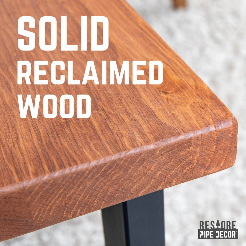 Table basse Skyline Sunset en bois massif de cèdre avec pieds paysagers de 45,7 cm