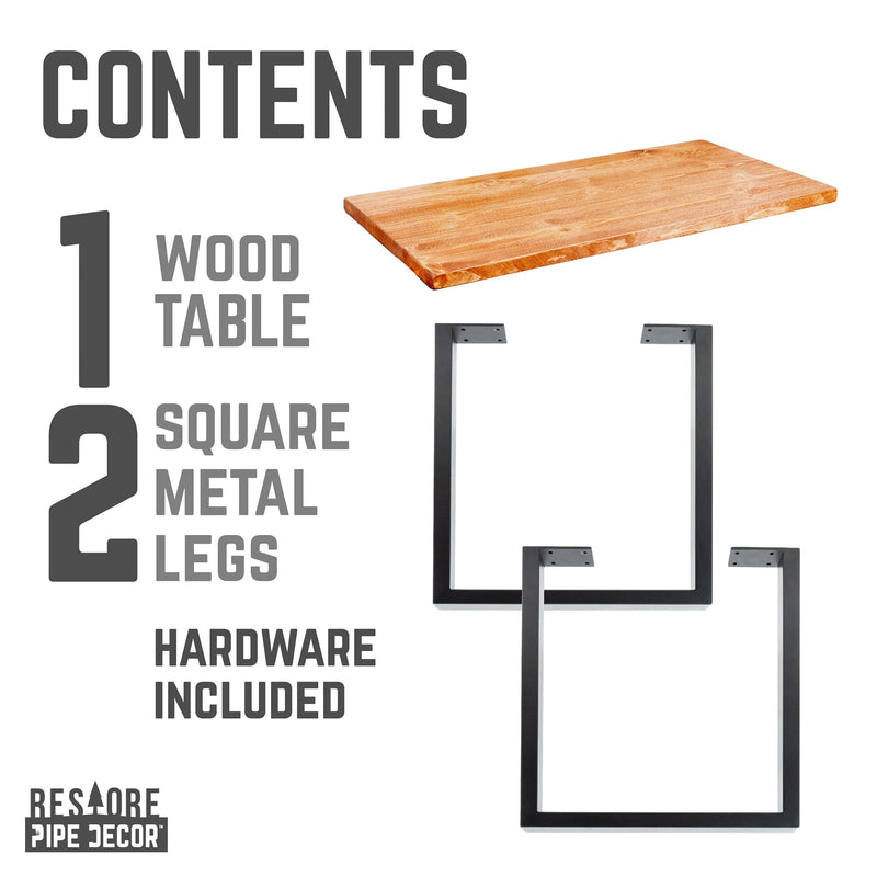 Table basse Skyline Sunset en bois massif de cèdre avec pieds paysagers de 45,7 cm