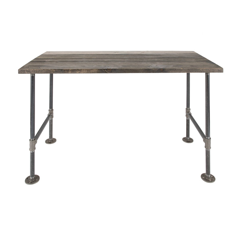 RESTORE Escritorio de oficina Boulder de madera maciza negra