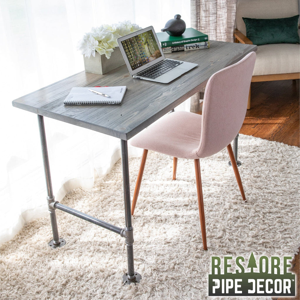 DIY Pipe Desks | PIPE DECOR | Industrial Pipe Desks