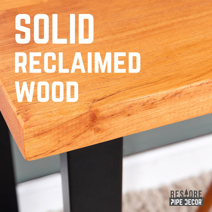 Skyline Sunset Cedar Solid Wood Desk with 28 in. Landscape Legs