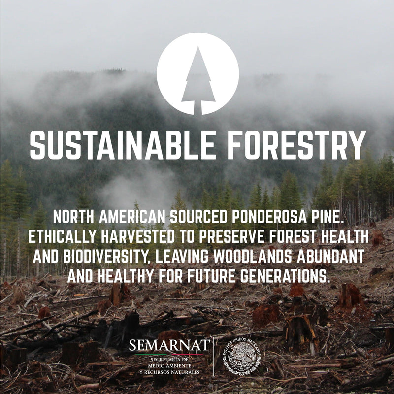 RESTORE Riverstone Grey Solid Live Edge Wood Console Table