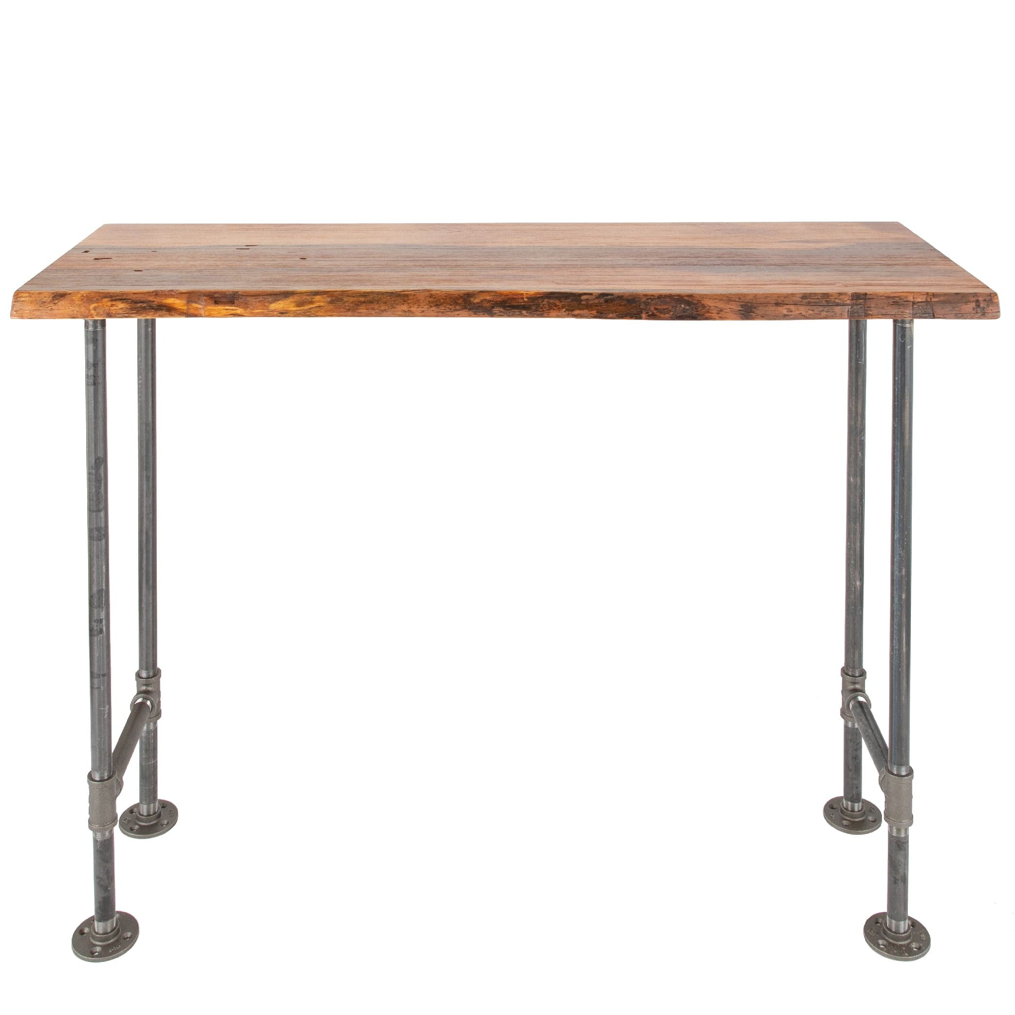 RESTORE Sunset Cedar Solid Live Edge Wood Console Table — PIPE DECOR