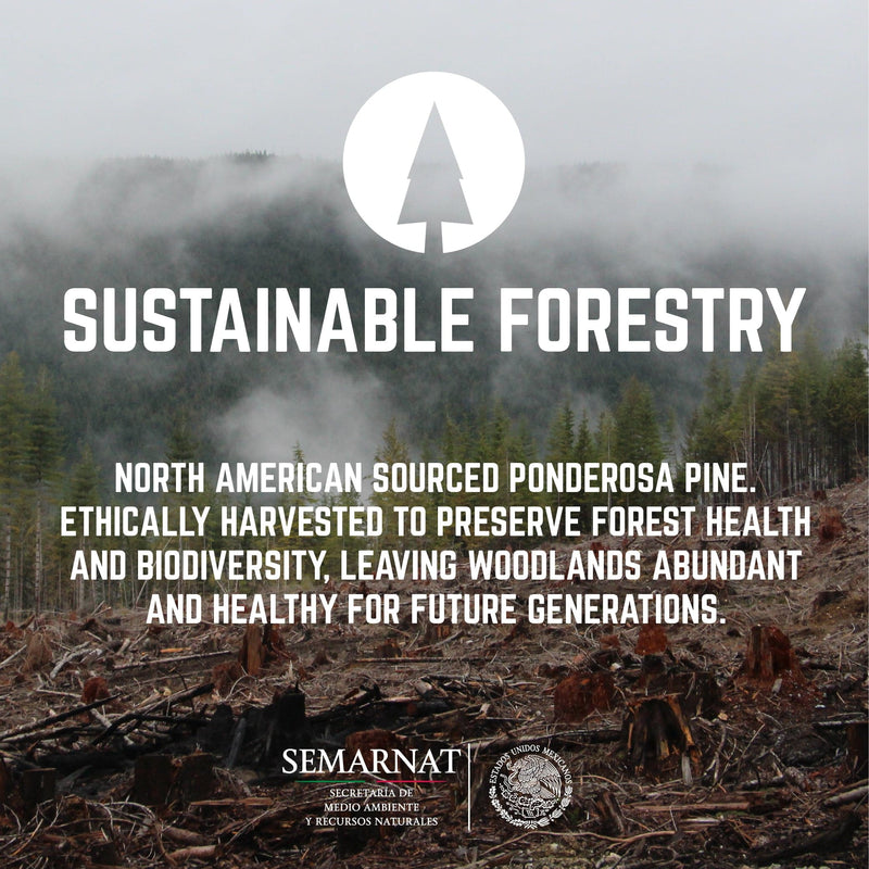 Table console RESTORE Sunset Cedar en bois massif avec bords naturels