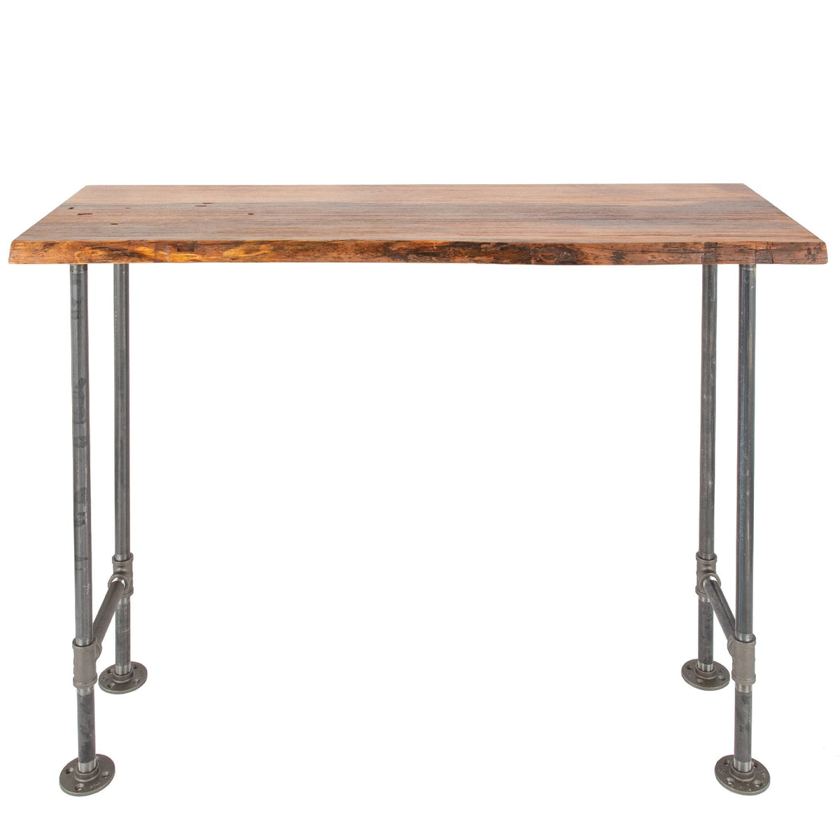 RESTORE Sunset Cedar Solid Live Edge Wood Console Table — PIPE DECOR