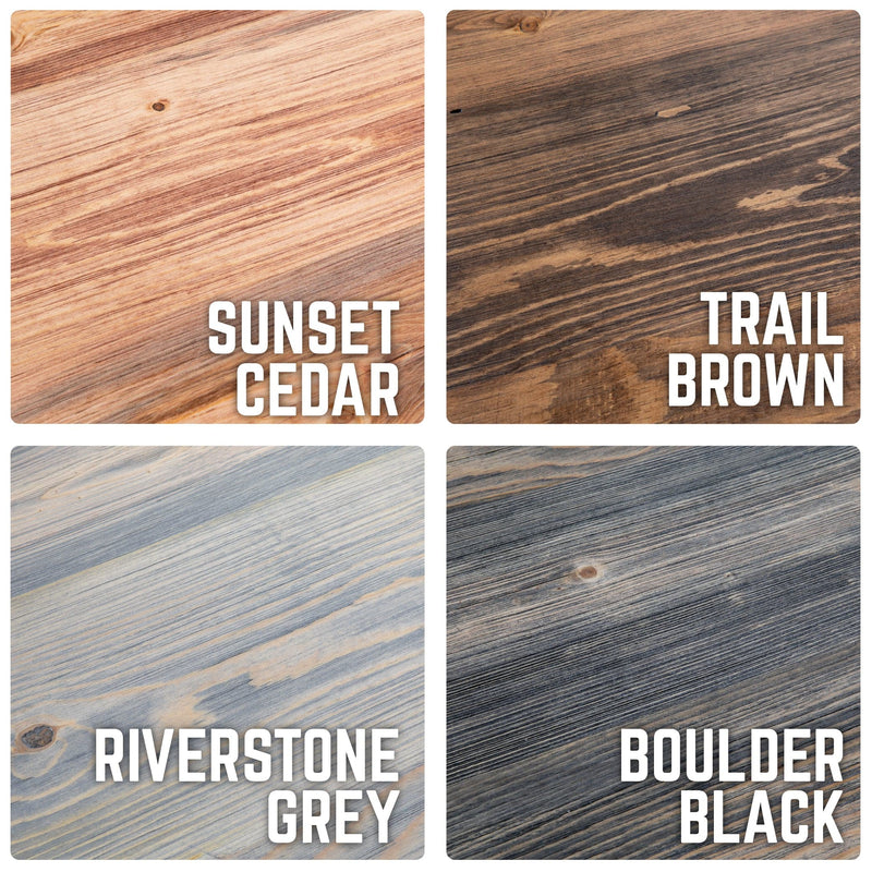 Table console RESTORE Sunset Cedar en bois massif avec bords naturels