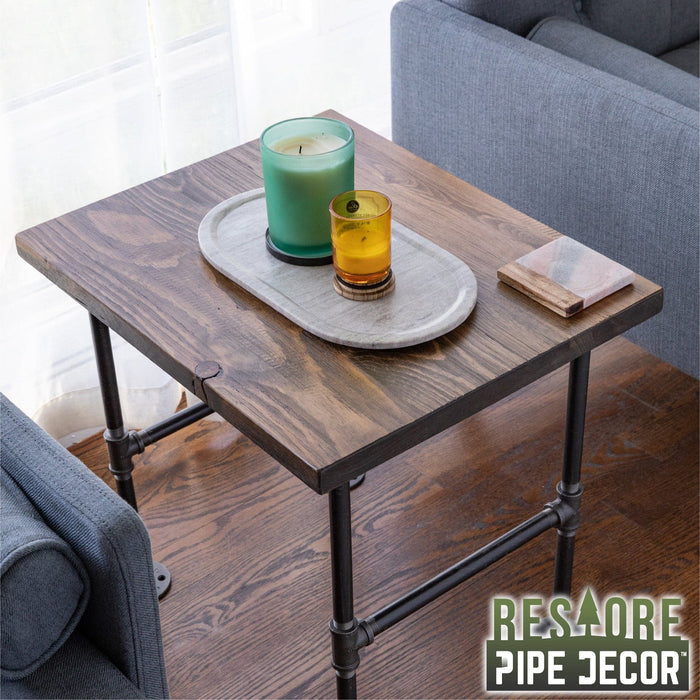 RESTORE Trail Brown Solid Wood End Table