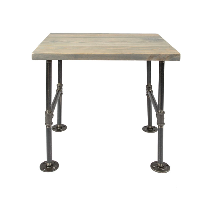 RESTORE Riverstone Grey Solid Wood End Table