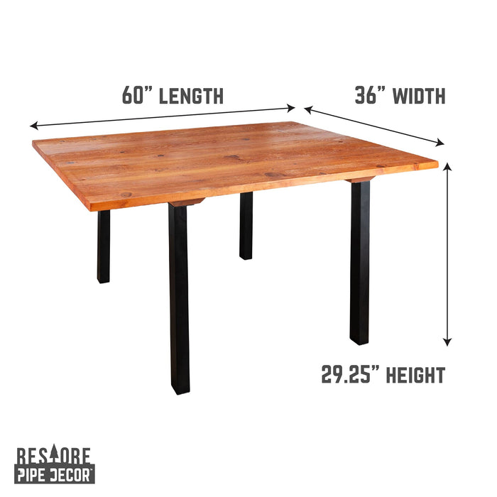 Skyline Sunset Cedar Solid Dining Table with 28 in. High-Rise Legs