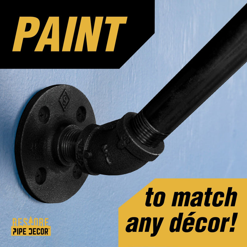 Perchero de pared de 36 pulgadas con estante de madera, color negro Boulder