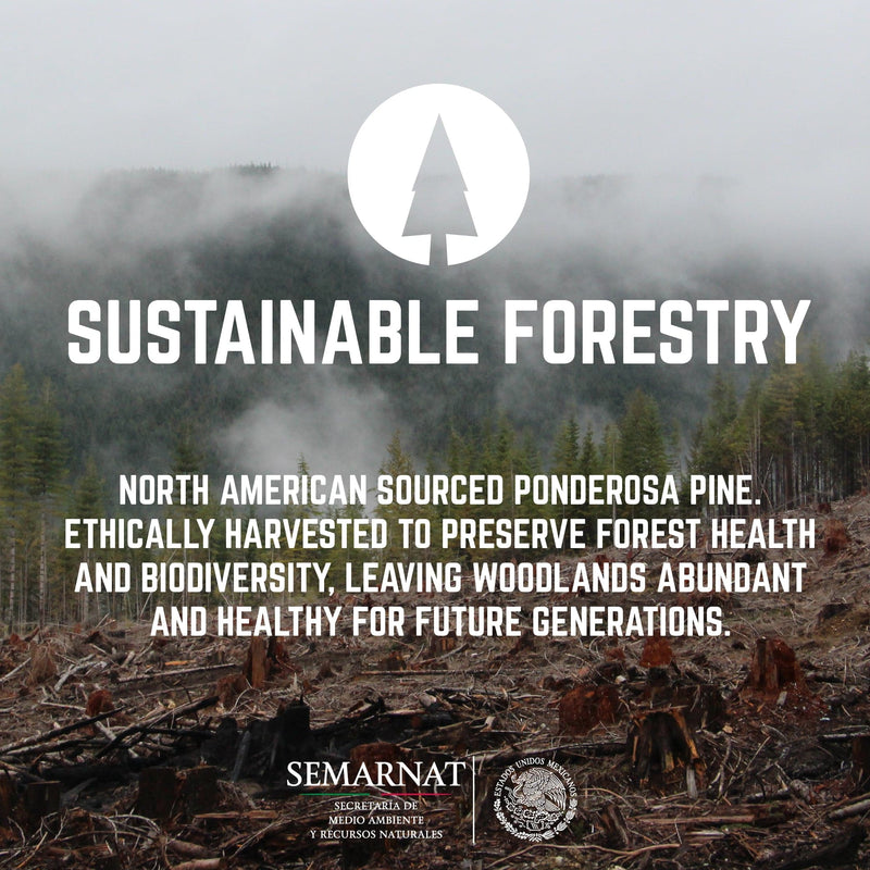 RESTORE Mesa de centro de madera maciza Trail Brown