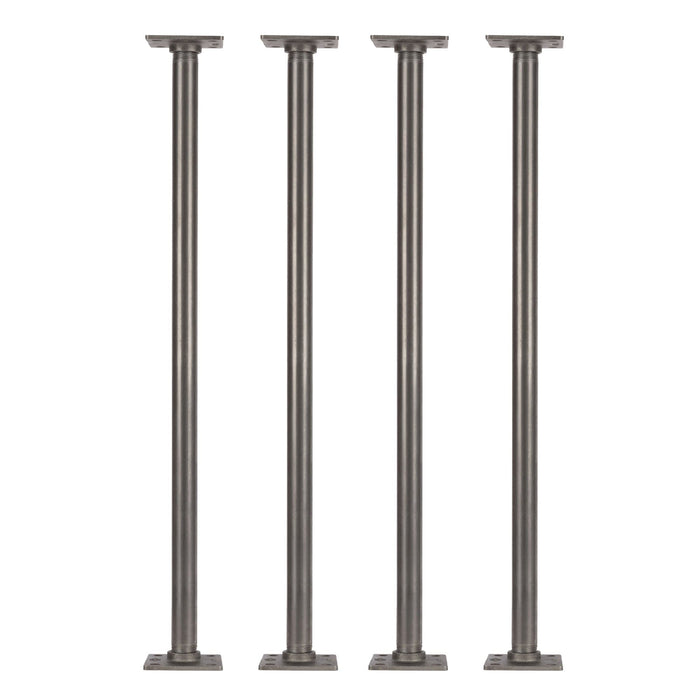 3/4 in. x 30 in. Square Flange Pipe Table Legs - 4 Pack