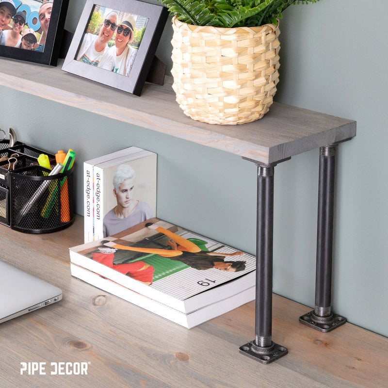 1/2 in. Black Micro Mini Square Flange (8-Pack)