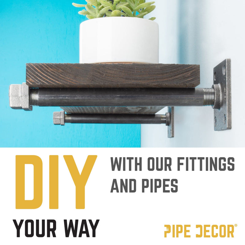 1 in. Black Square Cap