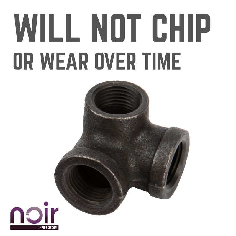 1/2 in.  Prefinished Matte Black Side Outlet Elbow