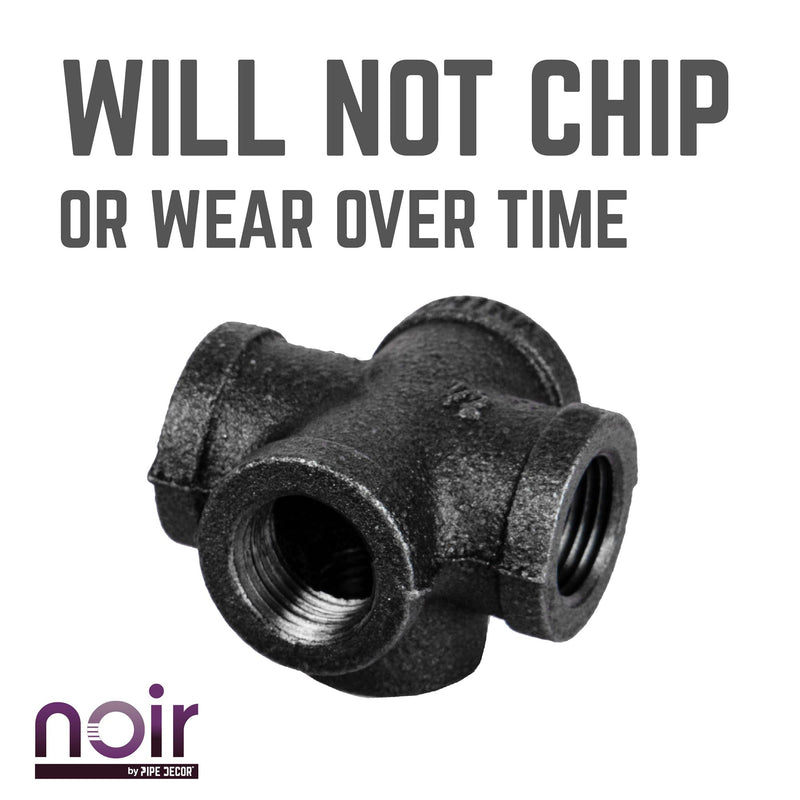 1/2 in. Prefinished Matte Black 5-Way Fitting