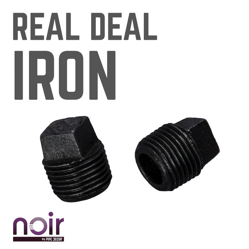 1/2 in. Prefinished Matte Black Plug