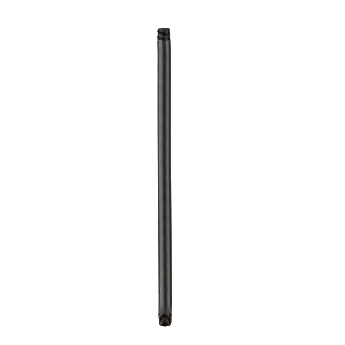 1/2 in. x 11 in. Prefinished Matte Black Pipe — PIPE DECOR