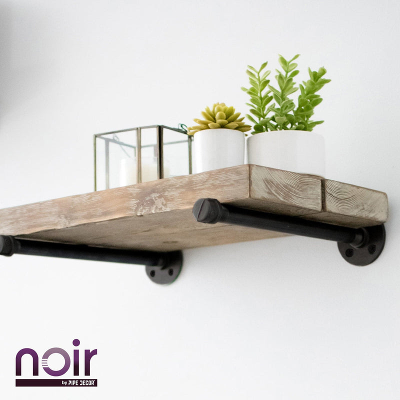 Tuyau préfini noir mat de 1/2 po x 6 po