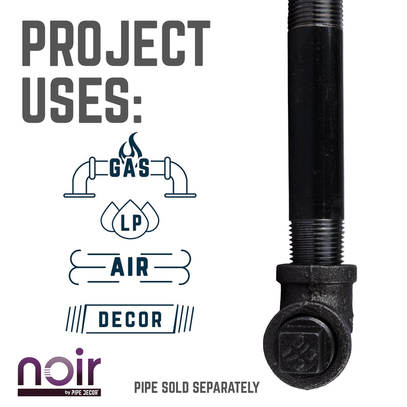 1/2 in. x 2 in. Prefinished Matte Black Pipe