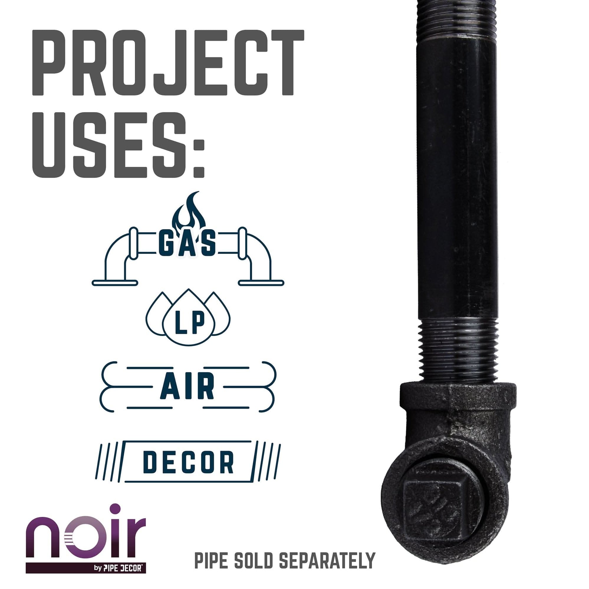 Reviews for PIPE DECOR 1 in. x 42 in. Black Industrial Steel Grey Plumbing Pipe