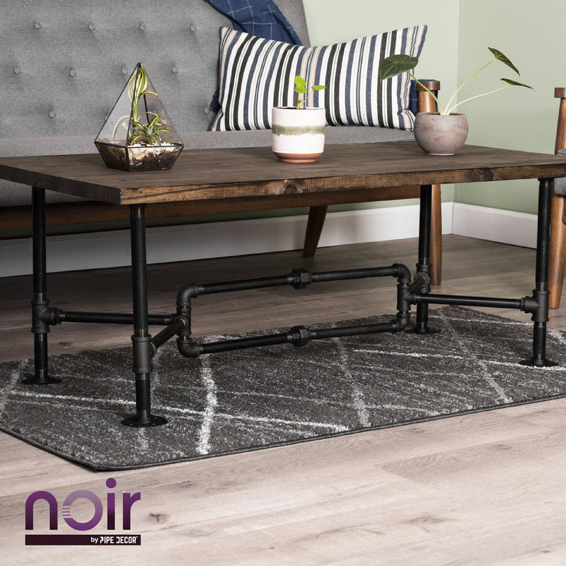 3/4 in. x 8 in. Prefinished Matte Black Pipe