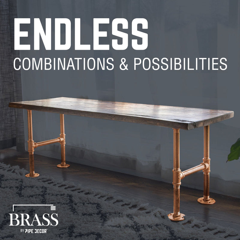 1/2 in. x 2 in. Red Brass Pipe