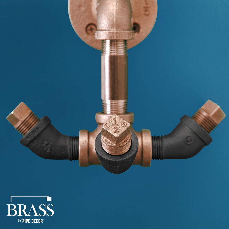 1/2 in. x 4 in. Red Brass Pipe