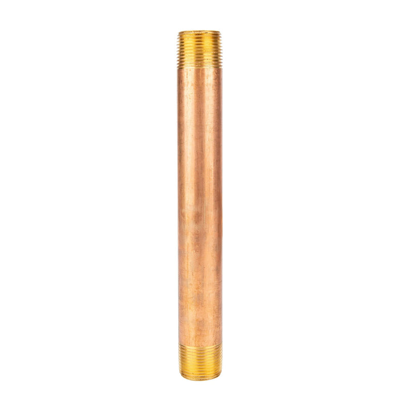 3/4 in. x 10 in. Red Brass Pipe