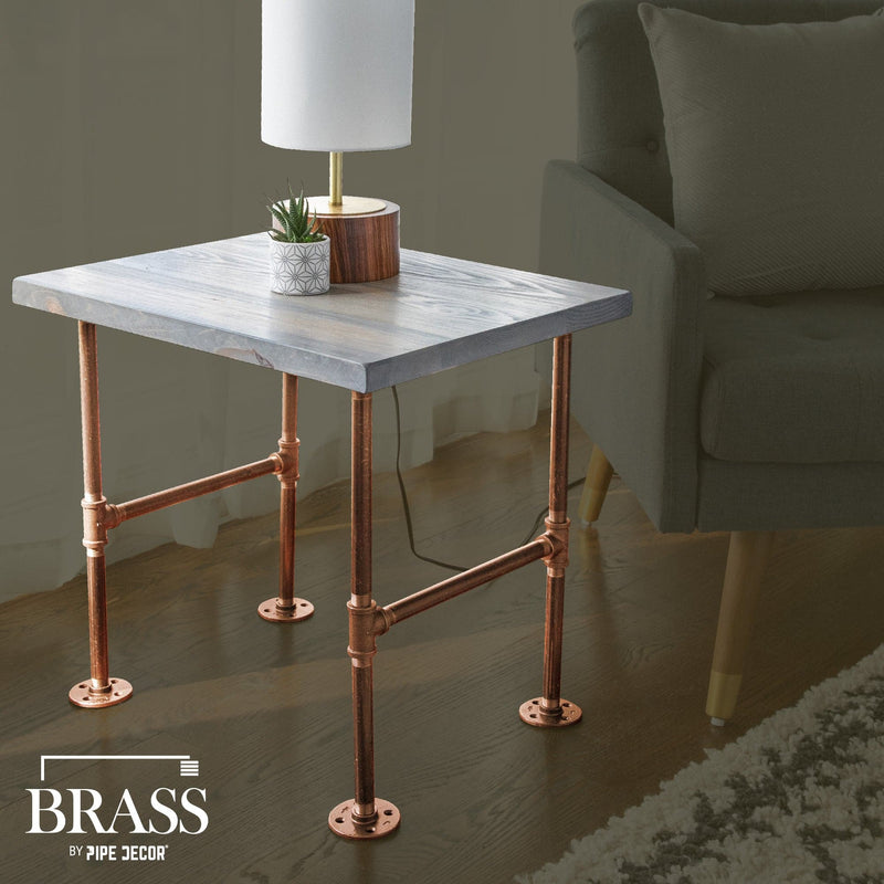 3/4 in. x 10 in. Red Brass Pipe