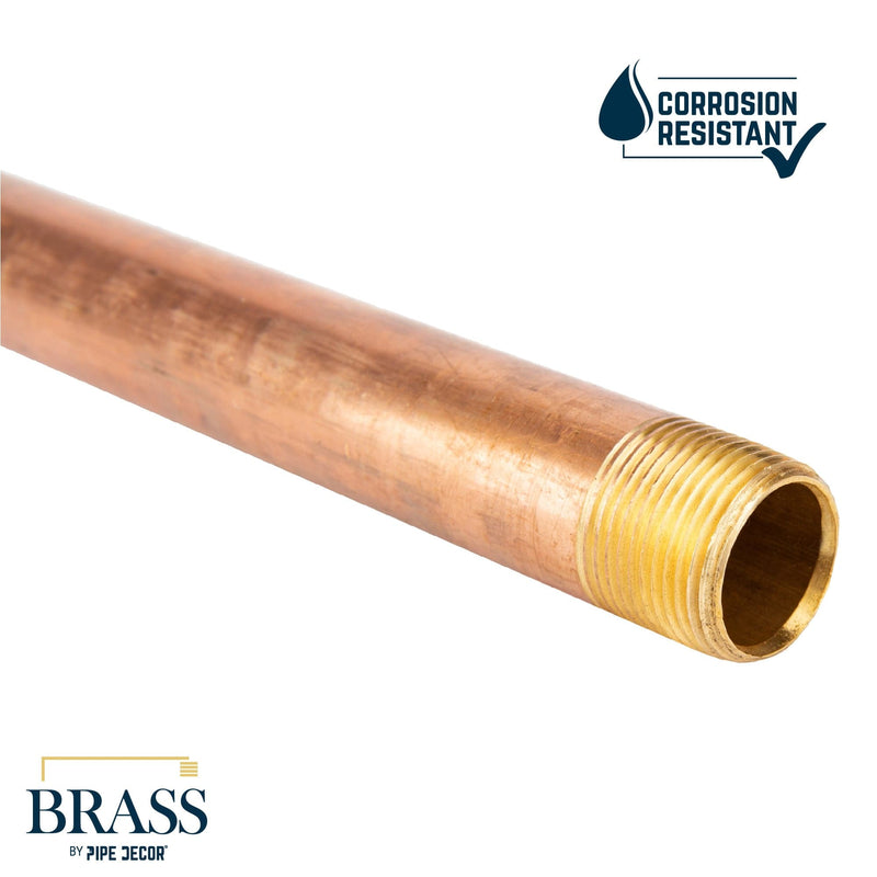 3/4 in. x 12 in. Red Brass Pipe